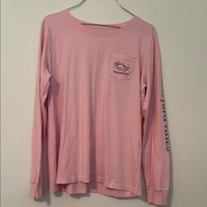 Pink Womens Long Sleeve Shirt